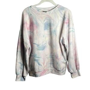 Wild Fable Pastel Tie Dye Pullover Sweatshirt Size Small